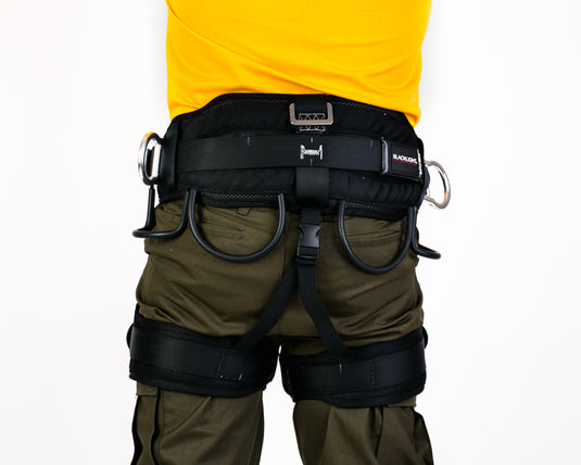 Positioning harness with hip and leg support