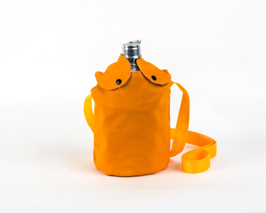2 liter aluminum canteen with cup and textile cover