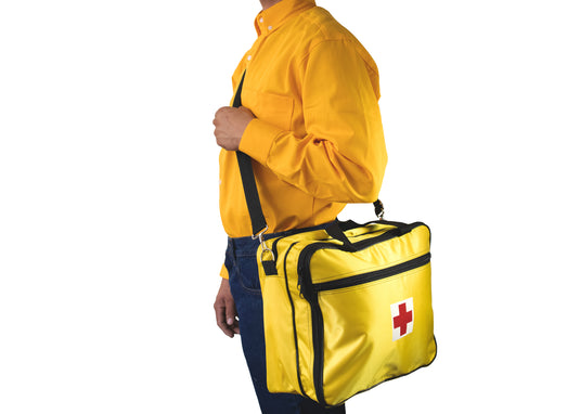 Medium first aid kit for initial burn treatment