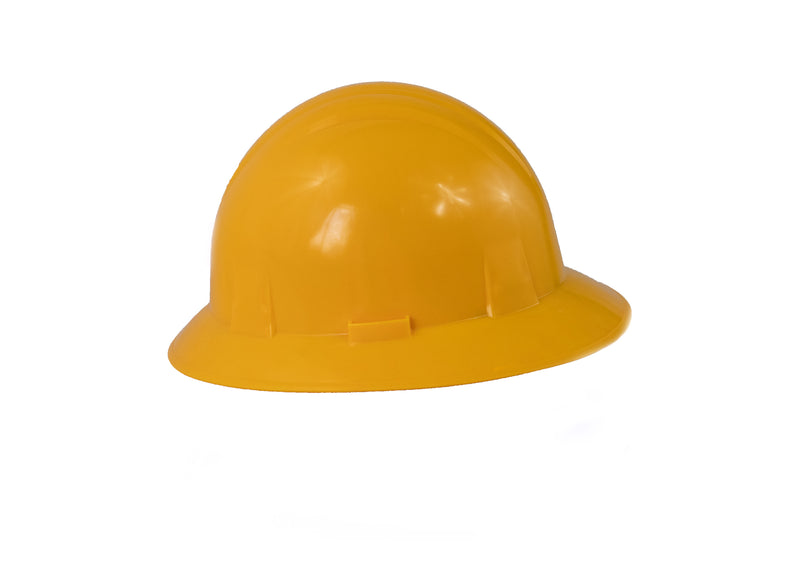 Load image into Gallery viewer, Yellow wide-brimmed protective helmet
