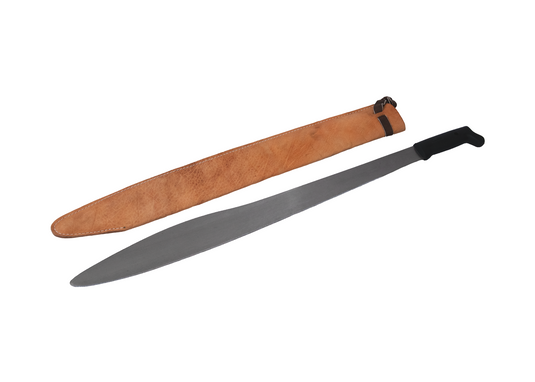 27” long Acapulqueño machete with cow leather sheath